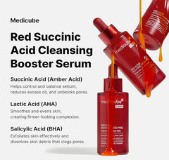 مقشر ميديكيوب الأحمر لعلاج حب الشباب بحمض السكسينيك 40 جم