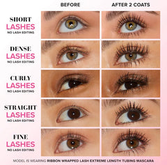 ماسكارا Too Faced Ribbon Wrapped Lash Extreme Length Tubing Mascara (حجم صغير)