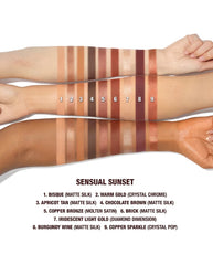 لوحة شارلوت لاتجاهات تجميل العيون غروب الشمس الحسي