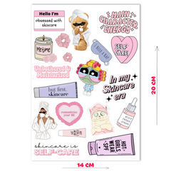 Skincare Girl Era Sticker Sheet