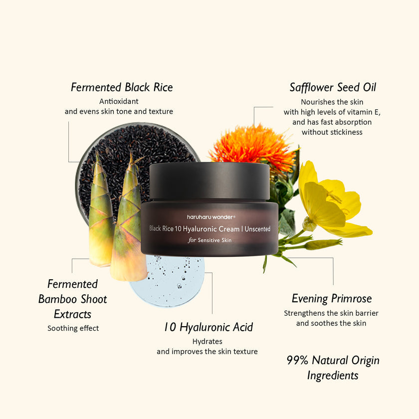 HaruharuWonder Black Rice 10 Hyaluronic Cream (Unscented)