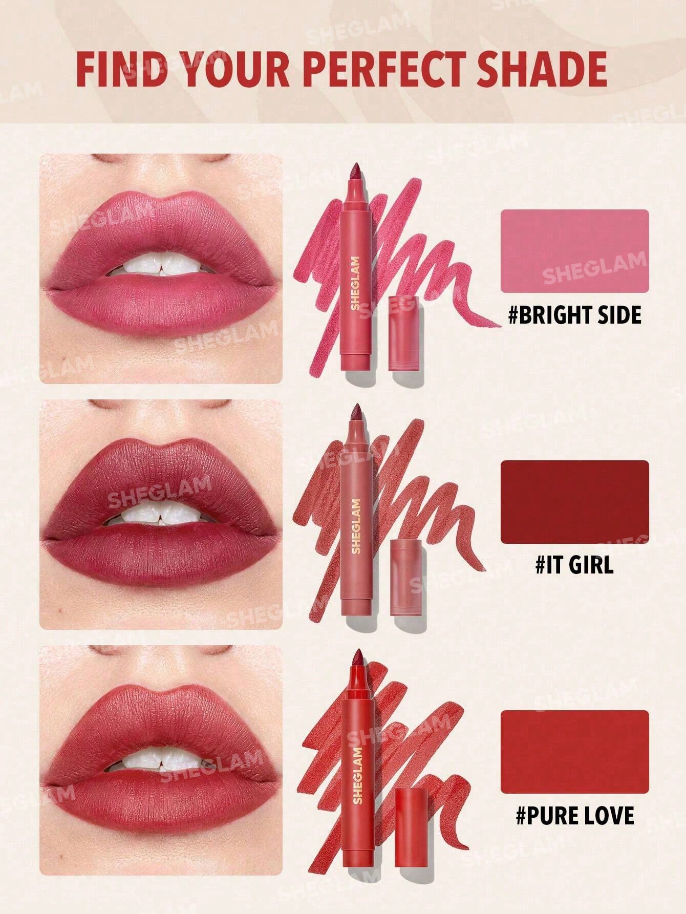 قلم تلوين الشفاه SHEGLAM Love Stained