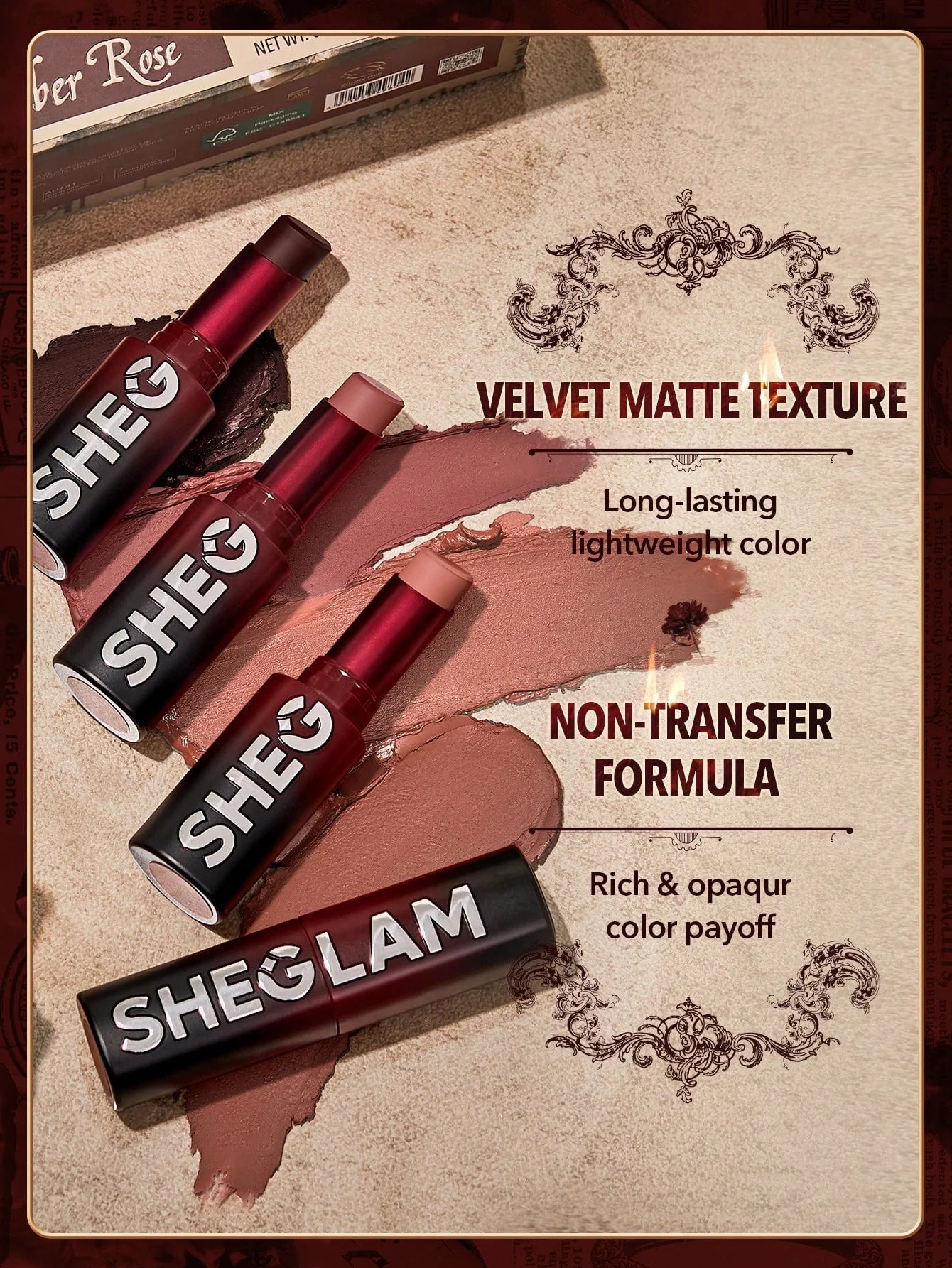 SHEGLAM EMBER ROSE DYNAMATTE BOOM LONG-LASTING MATTE LIPSTICK