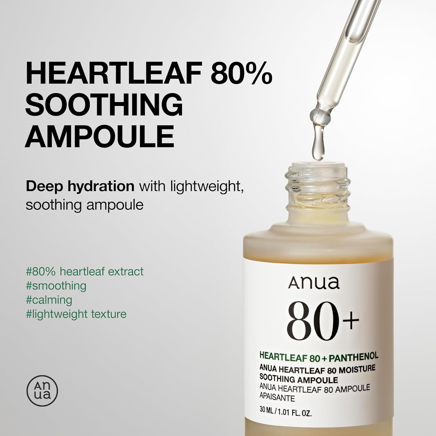 Anua Heartleaf 80% Soothing Ampoule