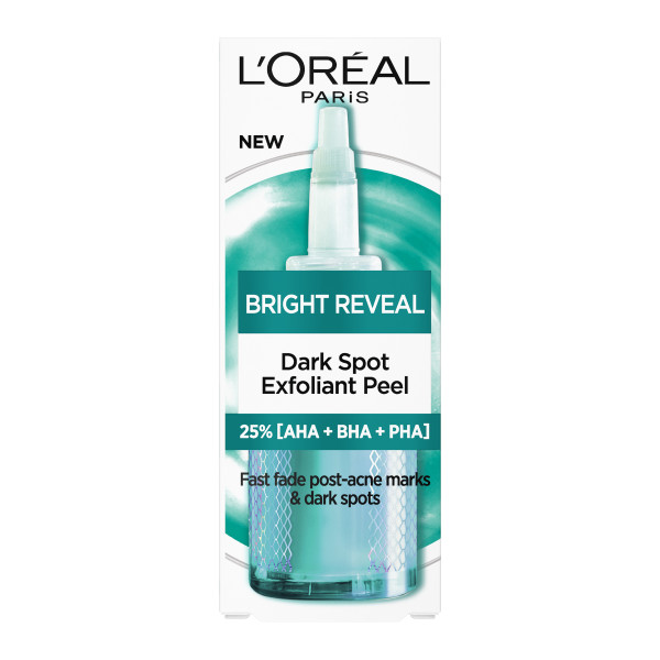 L'Oréal Bright Reveal Dark Spot Exfoliant Peel 25% AHA + BHA + PHA and Niacinamide