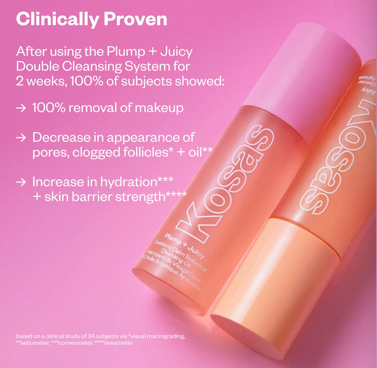 KOSAS Mini Plump + Juicy Double Cleansing System