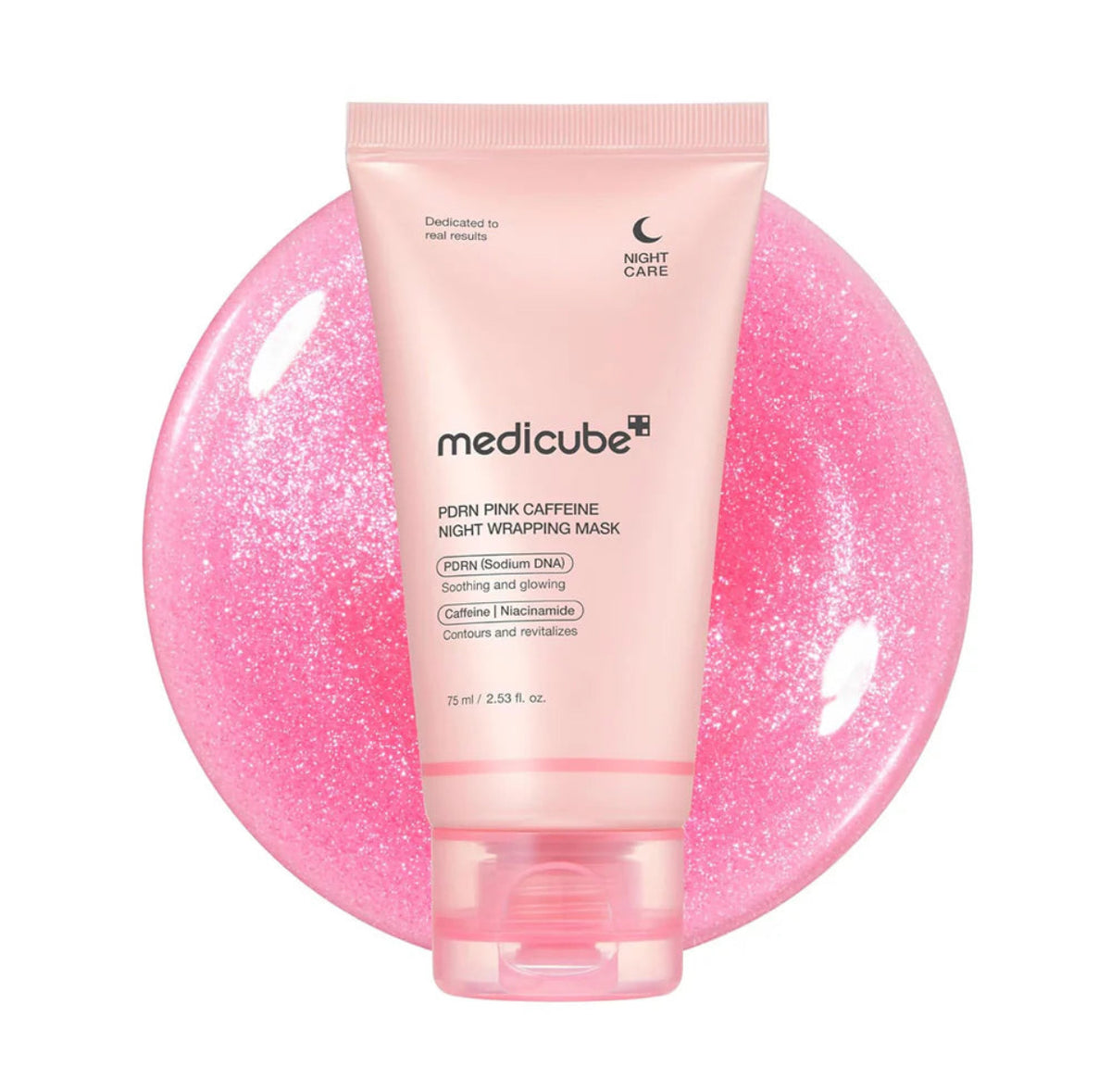 MEDICUBE PDRN PINK CAFFEINE NIGHT WRAPPING MASK