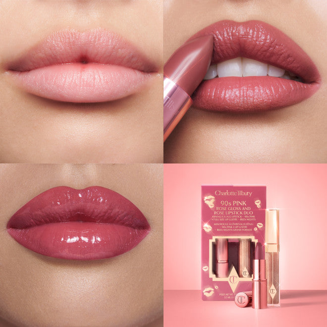 CHARLOTTE TILBURY GLOSS & LIPSTICK DUO 90S PINK