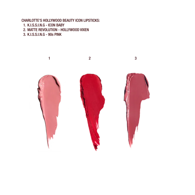 Charlotte Tilbury - ICONIC HOLLYWOOD LIP TRIO (LIMITED EDITION KIT) (sold separately)