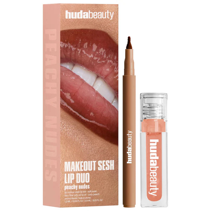 HUDA BEAUTY Make Out Sesh Lip Stain and Lip Gloss Duos