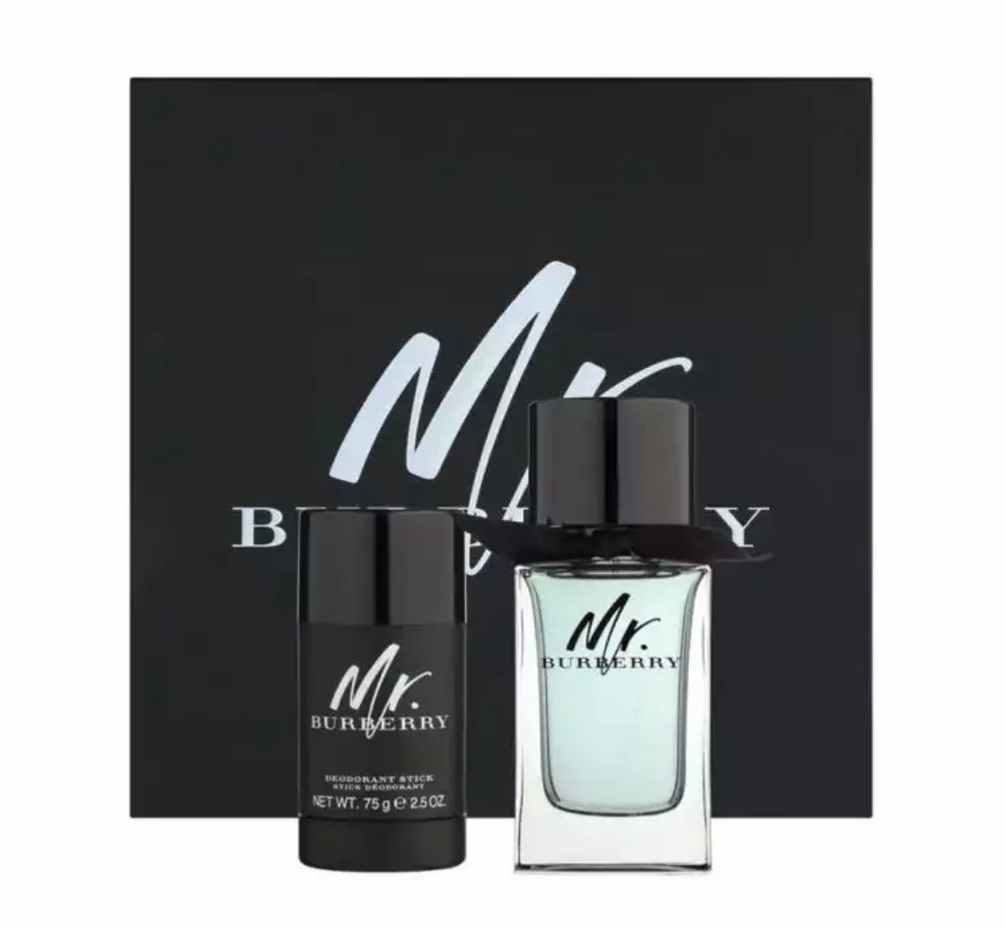 Burberry - Mr Burberry EDT(100 ml) & Deodorant Coffret (75 g) - Classic Woody Fougere Duo