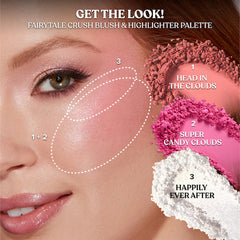 Too Faced Fairytale Crush Blush & Highlighter Palette Makeup Set