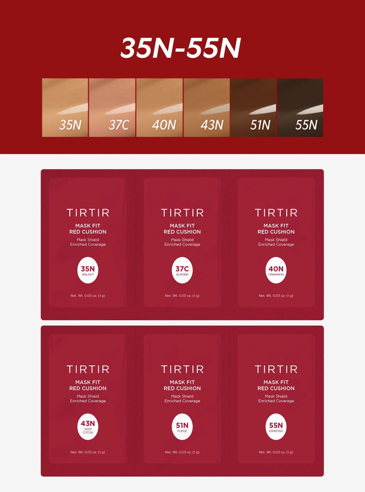 TIRTIR Mask Fit Red Cushion Trial Kit