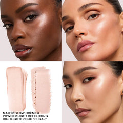 PATRICK TA - MAJOR GLOW CRÈME &
POWDER LIGHT REFLECTING TRANSLUCENT HIGHLIGHTER DUO