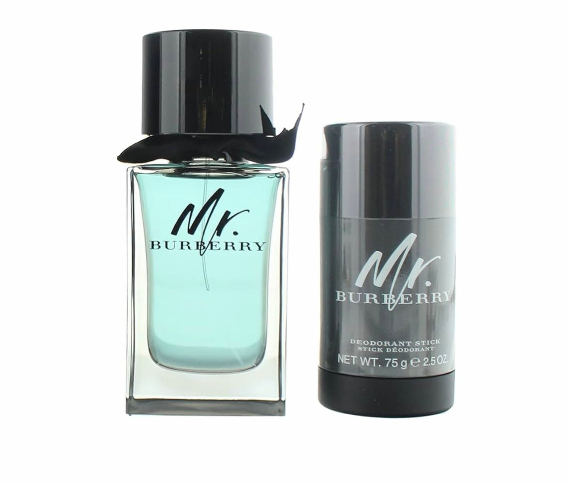 Burberry - Mr Burberry EDT(100 ml) & Deodorant Coffret (75 g) - Classic Woody Fougere Duo