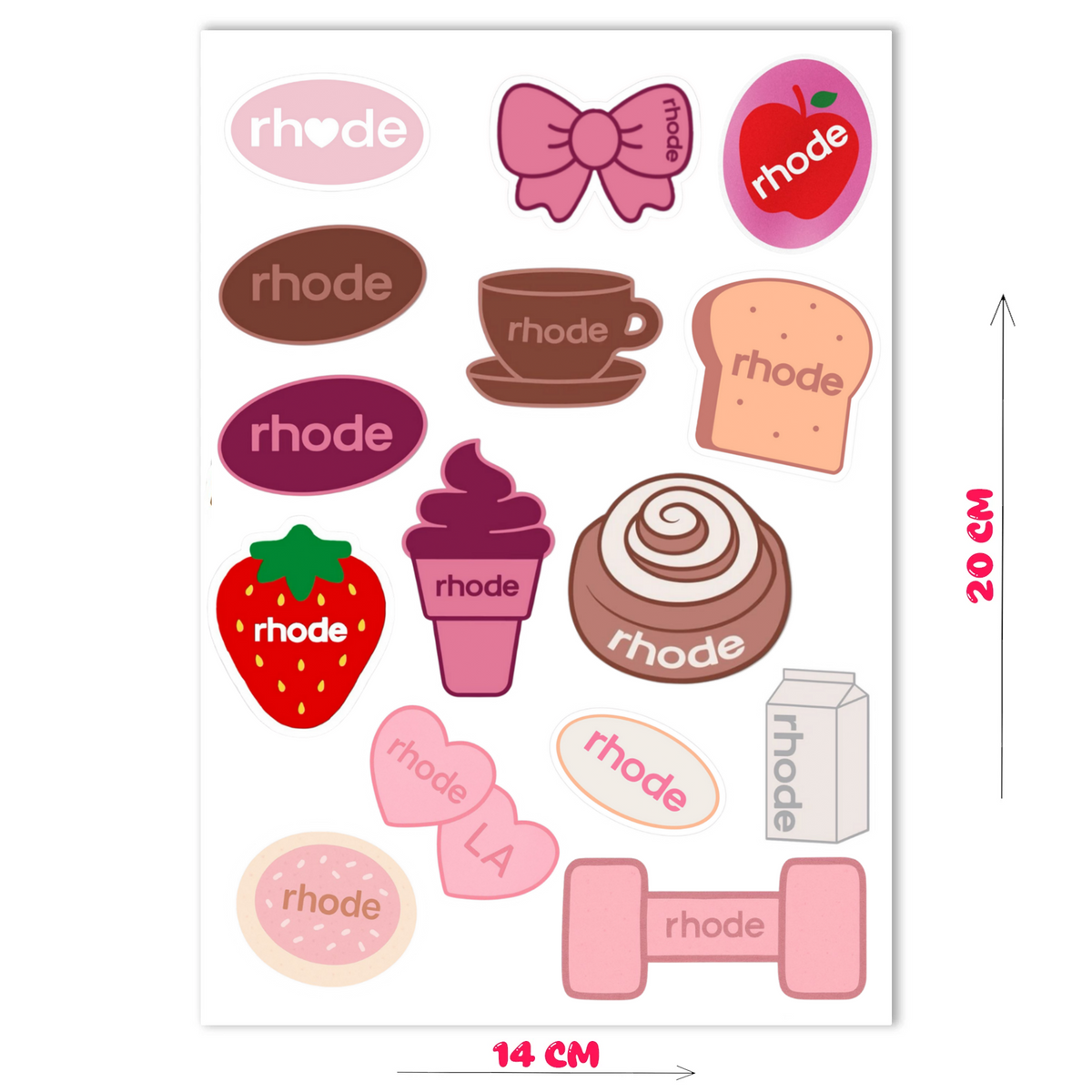 Rhode Girl Lifestyle Sticker sheet