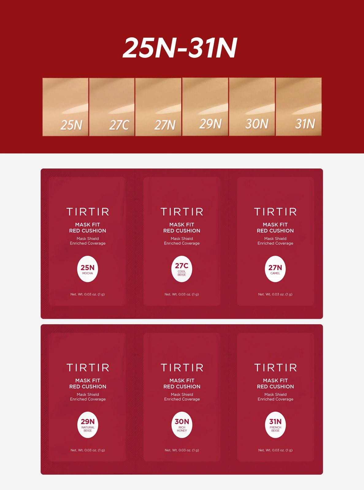 TIRTIR Mask Fit Red Cushion Trial Kit