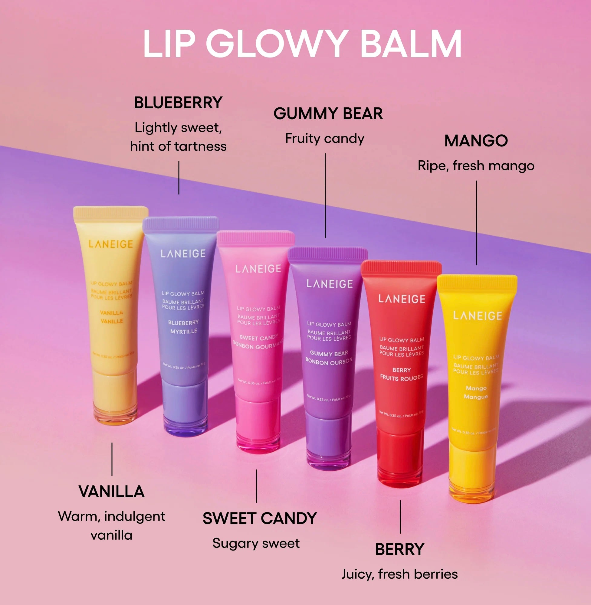 LANEIGE Mini Lip Glowy Balm Set