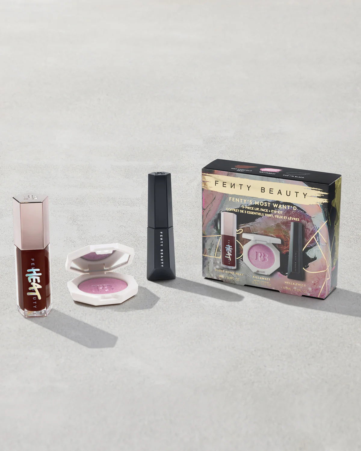 Fenty Beauty by Rihanna Fenty's Most Want'd: 3-Piece Lip, Face + Eye Kit (LIMITED EDITION)