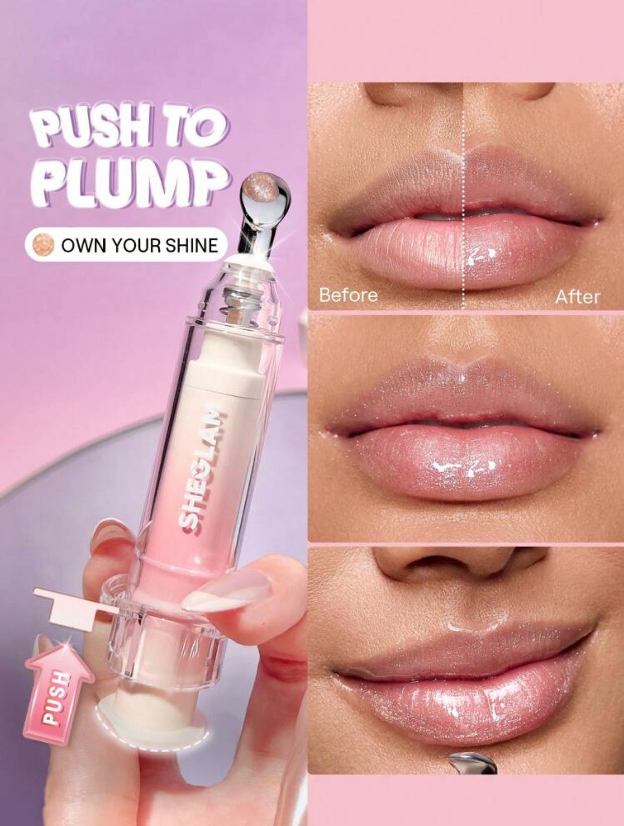 Sheglam Booster shine plumbing lip gloss