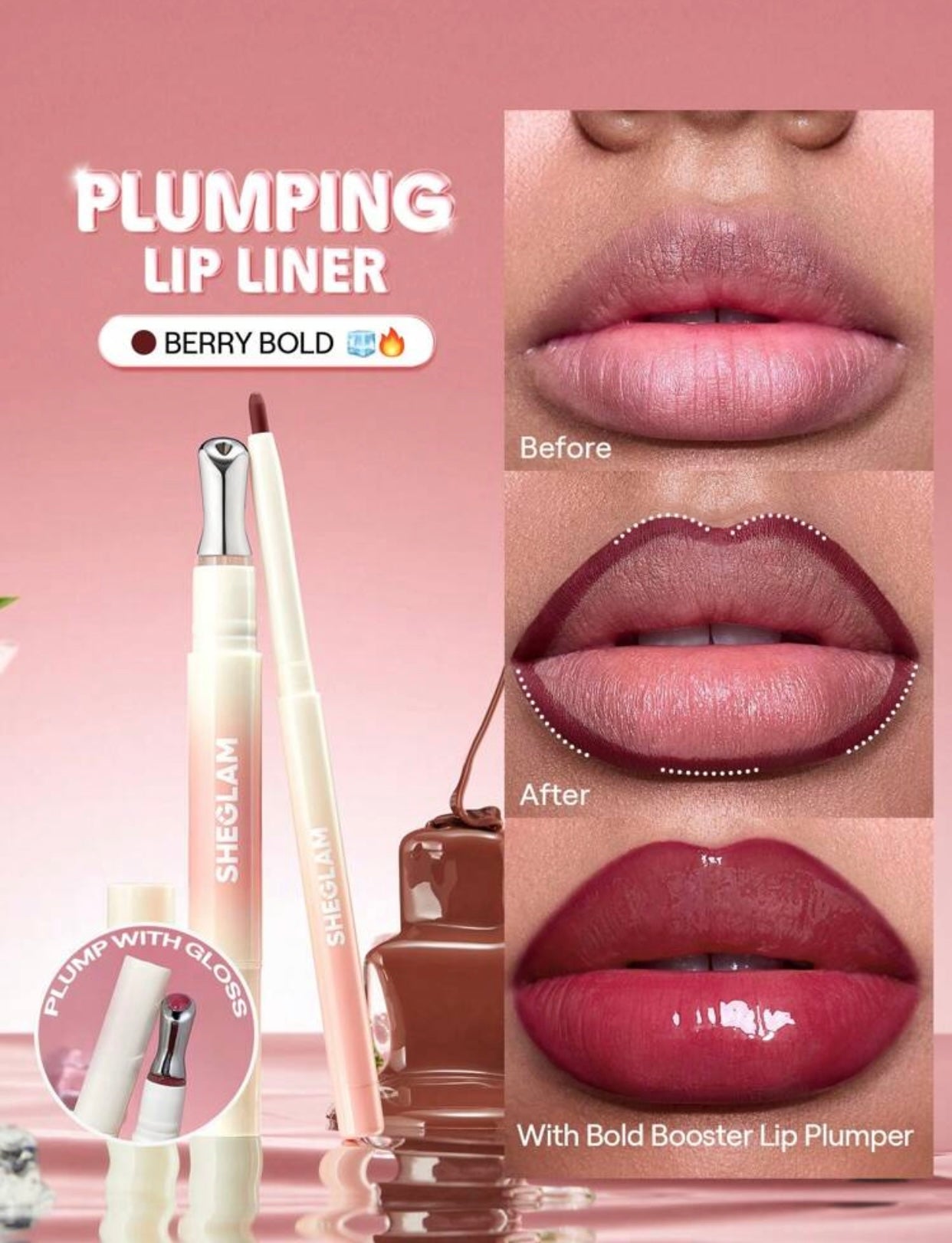 Sheglam bold booster plumbing lipliner