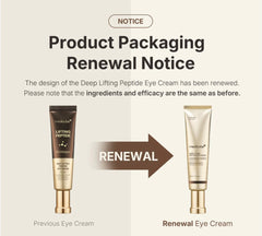 Medicube deep lifting peptide eye cream
