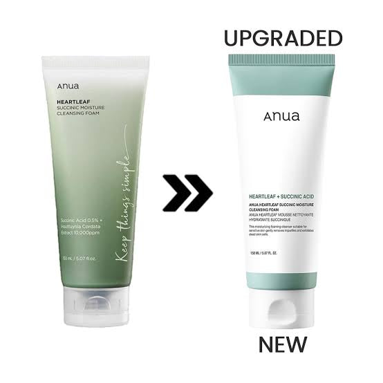 Anua Heartleaf Succinic Moisture Cleansing Foam