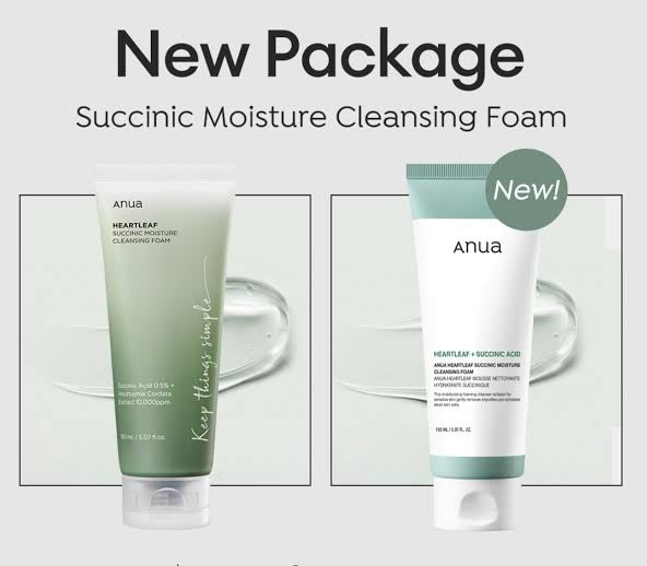 Anua Heartleaf Succinic Moisture Cleansing Foam