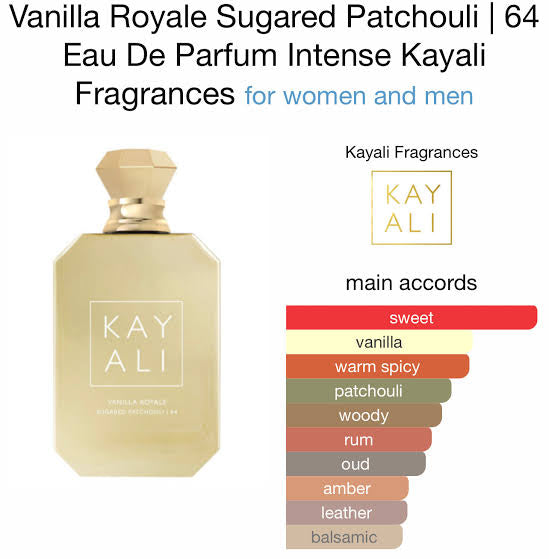 Kayali Vanilla Royale Sugared Patchouli 64 Eau De Parfum