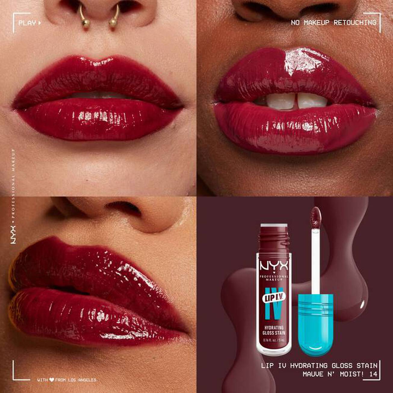 NYX LIP I.V. HYDRATING LIP GLOSS STAIN