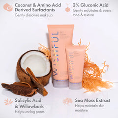 Wishful Get Clean 2% PHA & Sea Moss Gentle Foaming Cleanser, 50ml