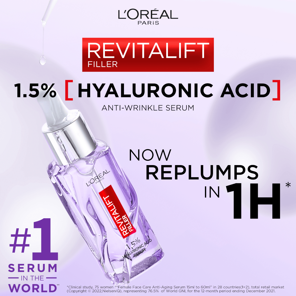 Loreal REVITALIFT Filler 1,5% Hyaluronic Acid Anti-Wrinkle Serum