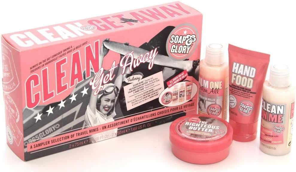 Soap And Glory Clean Getaway Gift Set 4 Mini Best Sellers