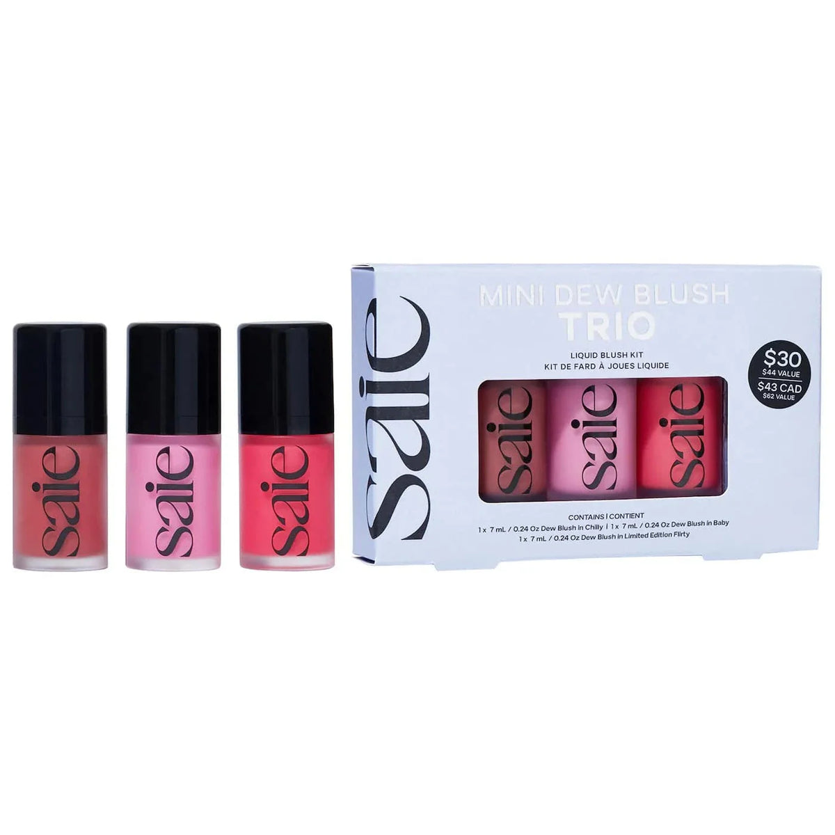 Saie Mini Dew Blush Trio Se