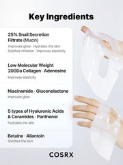 COSRX Advanced Snail Mucin Glass Glow Hydrogel Mask