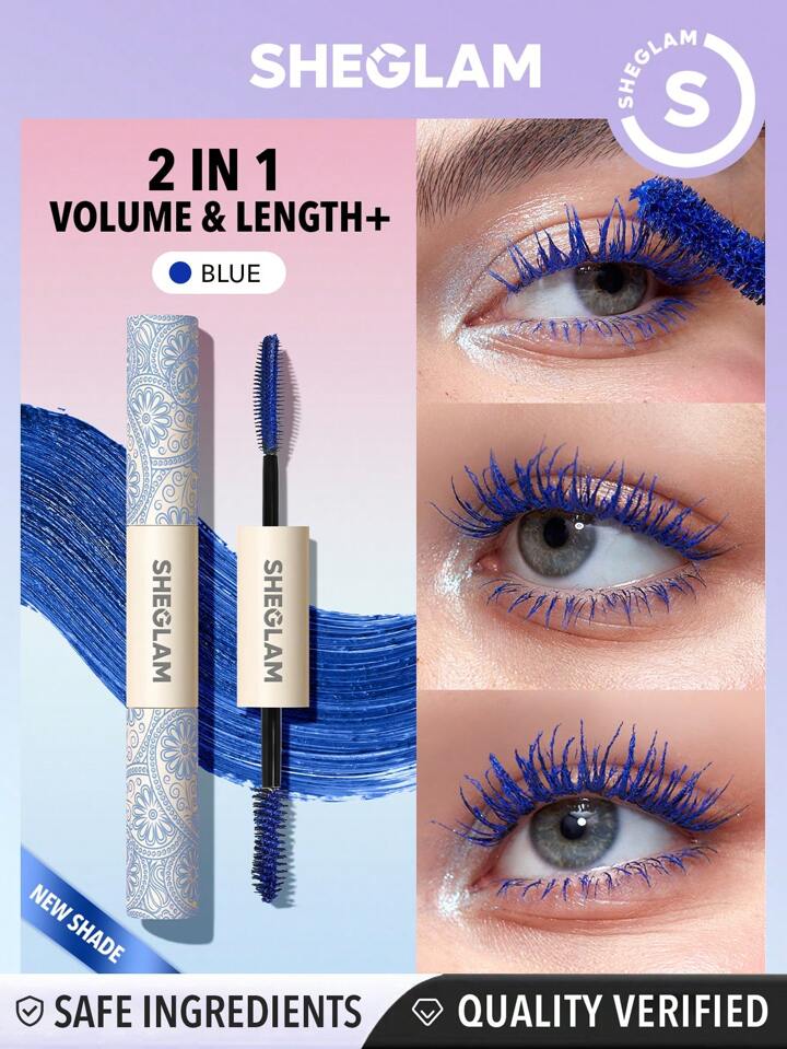 SHEGLAM All-In-One Volume & Length Mascara-Waterproof blue