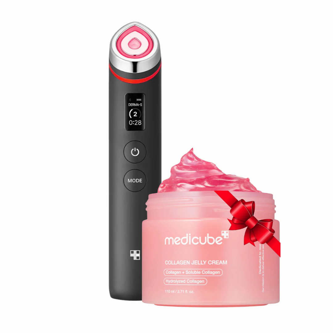 Medicube AGE-R Booster Pro Black + جيلي الكولاجين المجاني (حزمة إصدار محدود)