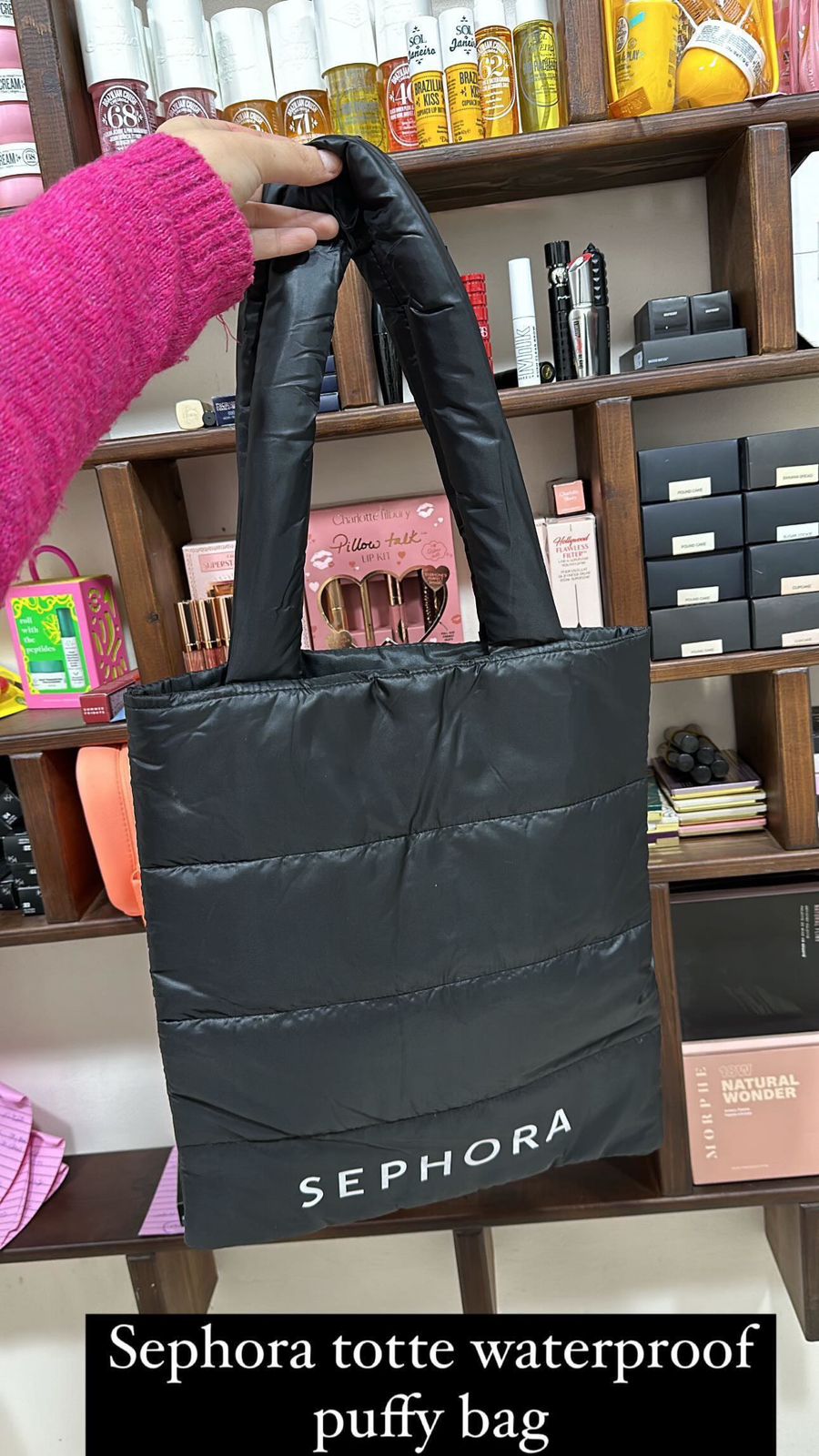 Sephora Puffy Tote Bag - Festive 2023