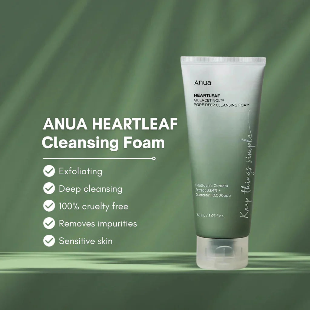 Anua Heartleaf Quercetinol Pore Deep Cleansing Foam