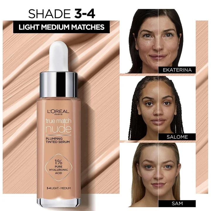 Loreal Paris True Match Nude Plumping Tinted Serum
