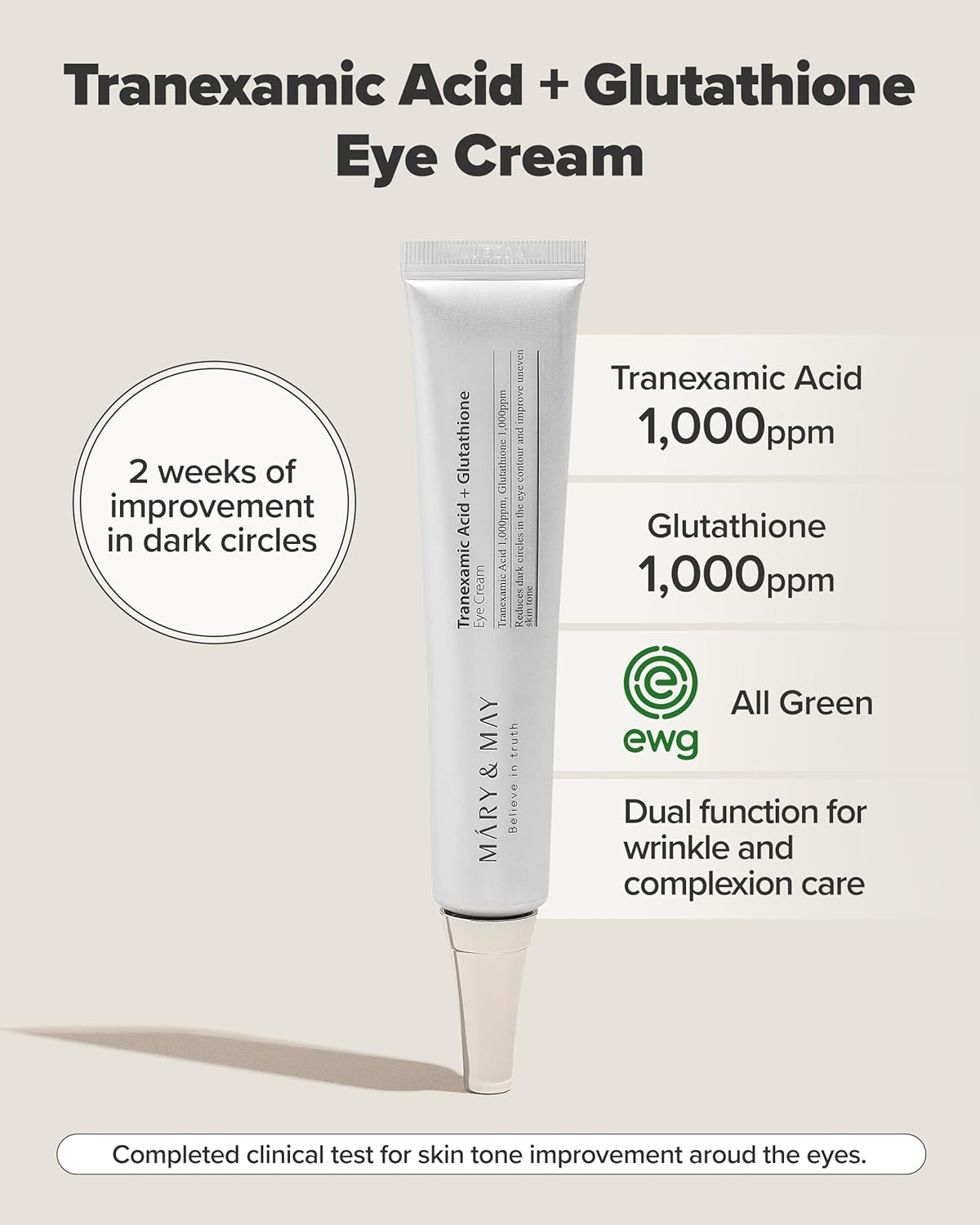 Mary&May Tranexamic Acid + Glutathione Eye Cream