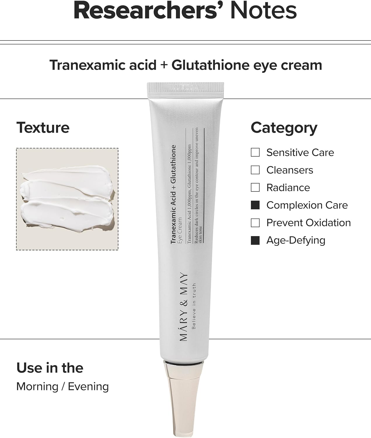 Mary&May Tranexamic Acid + Glutathione Eye Cream